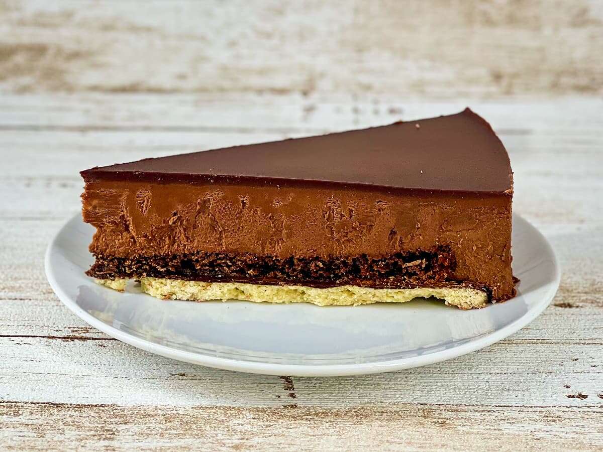 Chocolade truffel taart punt van Koekela
