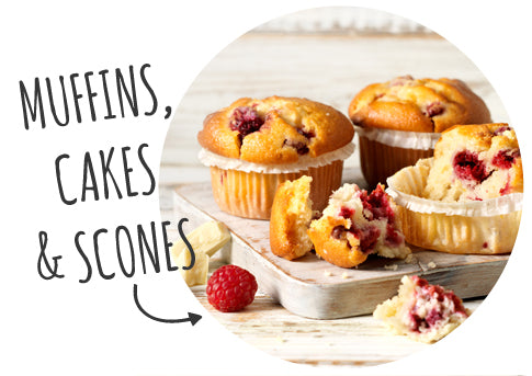 Muffins, Cupcakes, Cakes, Scones assortiment Koekela