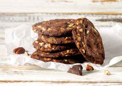 Double Chocolate Pecan Cookie, Per 4 Stuks
