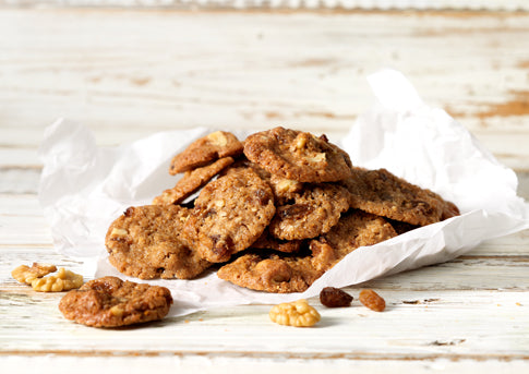 Koekela Mini Oatmeal koekjes op een hoopje