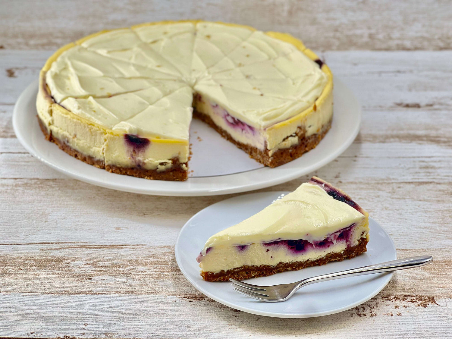 Maandtaart Maart 2025 - Blueberry Cheesecake Koekela